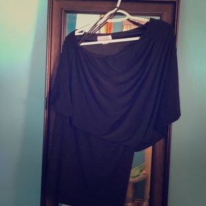 One shoulder little black dress